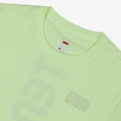 Fila Tennis Functional Graphic - Miesten Poolopaita - Pale Lime | FI-58412